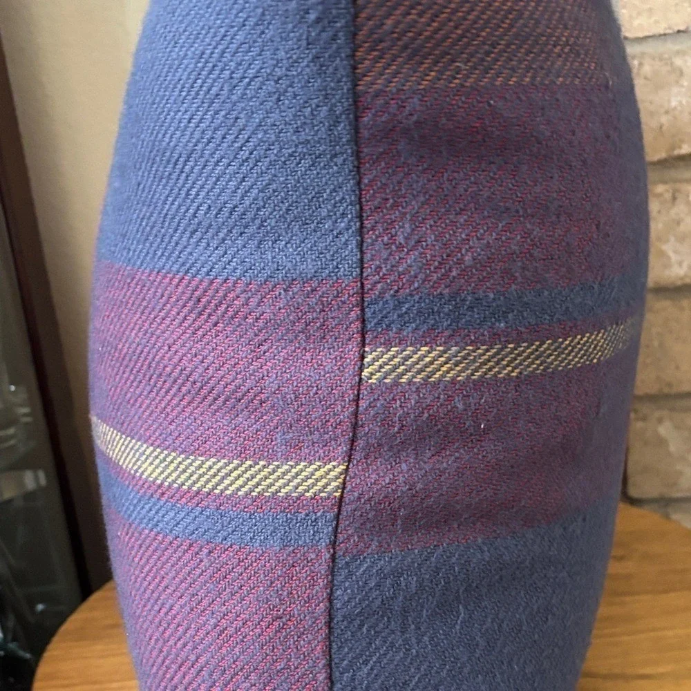 Sonoma Oversized Fall Plaid Square Throw Pillow (Red, Orange, Blue, Purple) 20